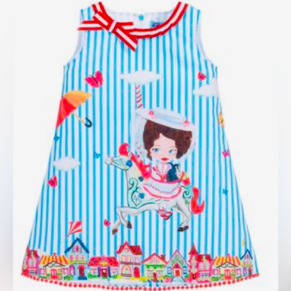Rosalita Senotitas girl in ponny Edmonton dress 4T